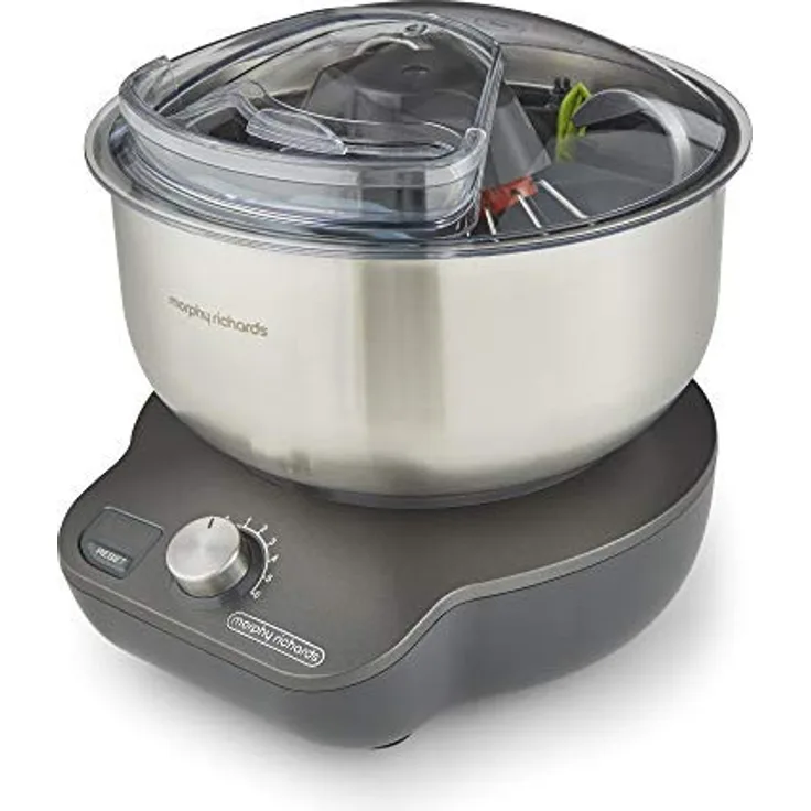 Morphy Richards 400520EE Mixstar Standmixer, 600W, 4L, Drehregler, grau, edelstahl