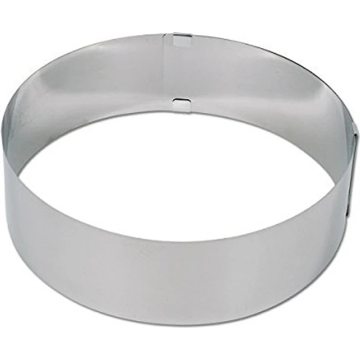 Lares Kuchenring-Tortenring - 18-30cm Ø, H: 9cm - Edelstahl, stufenlos verstellbar - Made in Germany – Bild 1