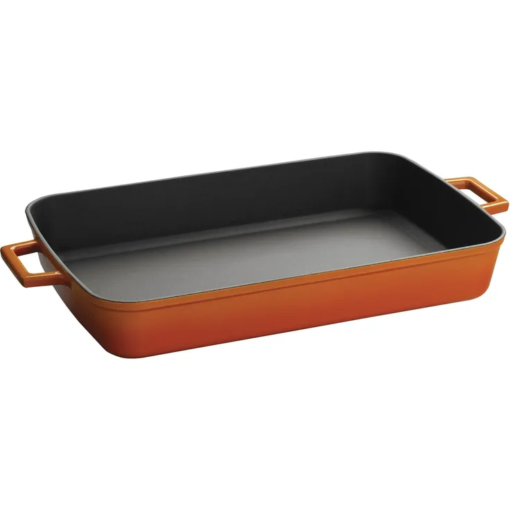 SCHAAL RECHTHOEKIG 400X260 MM LVPTP2640K0O ORANGE-BLACK <LAVA>