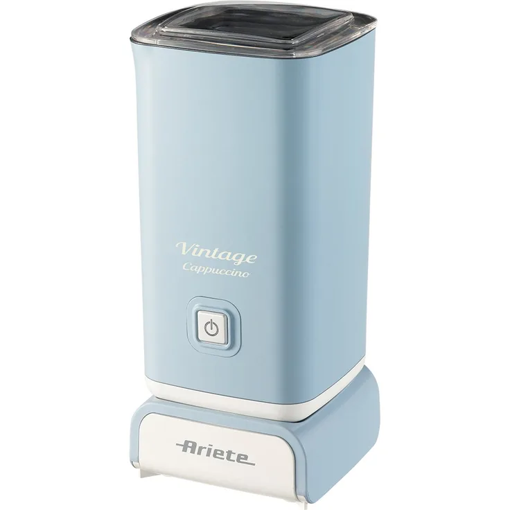 Ariete 2878-05-blue Vintage elektrischer Milchaufschäumer, Kunststoff, Hellblau