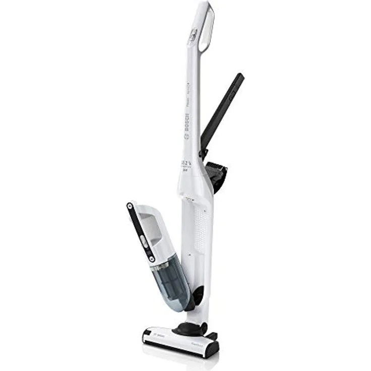 Bosch Serie 4 BBH32551 Staubsauger-elektrischer Besen Staubbeutel Metallisch, Weiß 0,4 l - Staubsauger & elektrische Besen (Staubbeutel, Metallisch, Weiß, 0,4 l, Trocken, Filterung, Batterie-Akku)