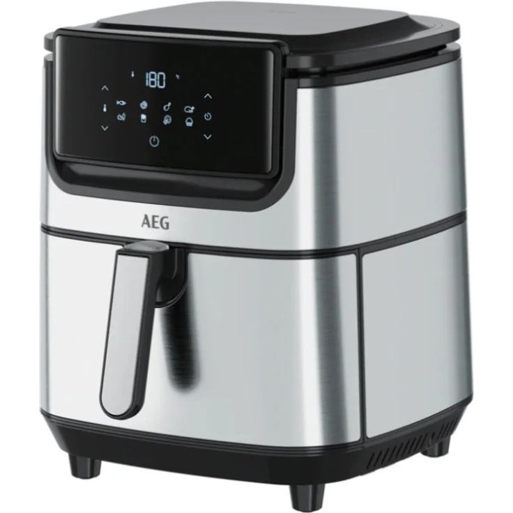 AEG Fritteuse Gourmet 6 AF6-1-6ST, 1800 W, 5,4 L Frittiergut, edelstahl, schwarz – Bild 1