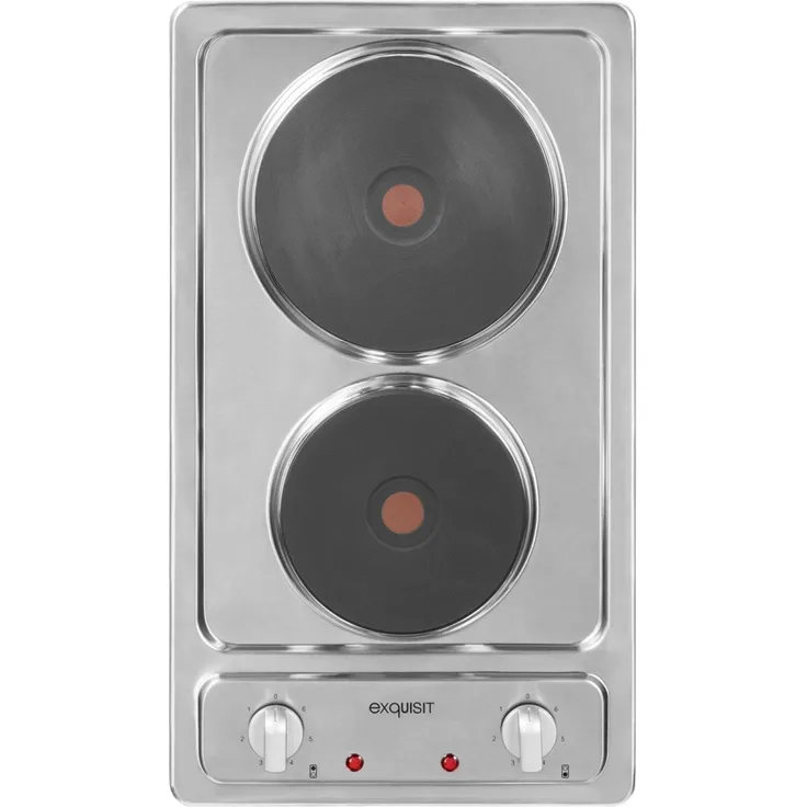 Exquisit EMS 301-2 Elektro-er - Edelstahl, Kochfeld, Autark Ja, Betriebsart Massekochfeld