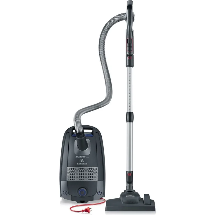 Severin BC 7049 Bodenstaubsauger mit Beutel, großer Aktionsradius, Soft Sound, Doppel-Klick Anschluss, Ergo-Comfort Handgriff, HEPA 14 Filter – Bild 1