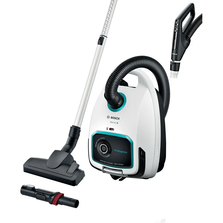 Bosch Hausgeräte ProHygienic Serie 6 BGL6LHYG, Staubsauger mit Beutel, weiß – Bild 1