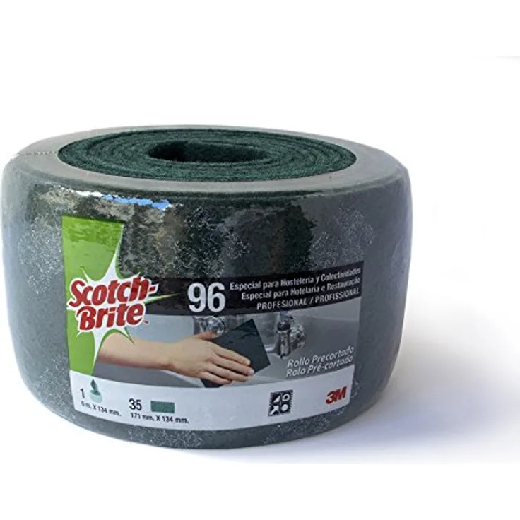 Scotch brite Reinigungsschwamm, Scotch brite, Rolle, 134 mm x 6 m, Grün