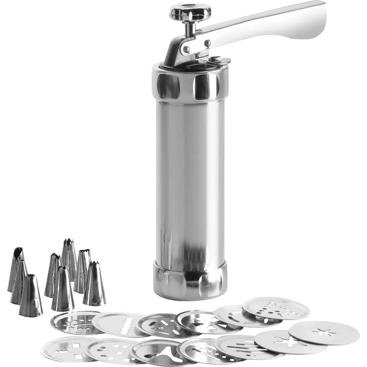 Ibili 792300 Gebäckpistole für Fettgebackenes, Aluminium