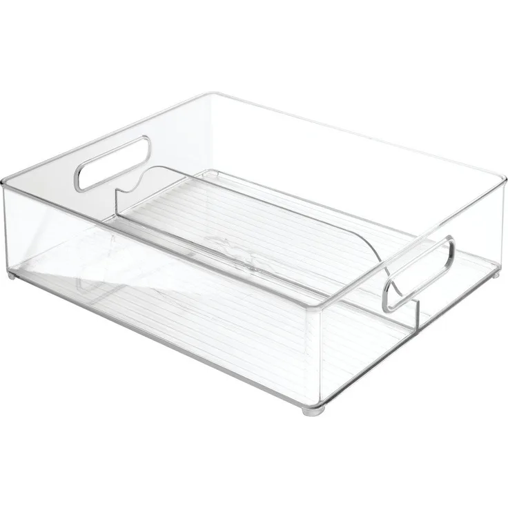 iDesign Kühlschrank + Behälter für Einfrieren, Kunststoff, Transparent, 36,83 x 30,48 x 10,16 cm