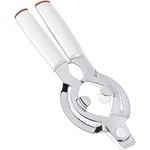 Leifheit Deckelöffner ComfortLine-Serie, für Gläser oder Flaschen, Flaschenöffner mit ergonomischem Komfort-Griff aus Kunststoff, inklusive leicht bedienbaren Kapselheber, Gläseröffner, weiß