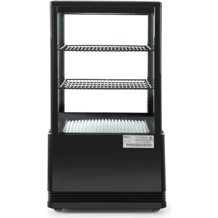 Aufsatzt Kühlvitrine 58 Liter schwarz