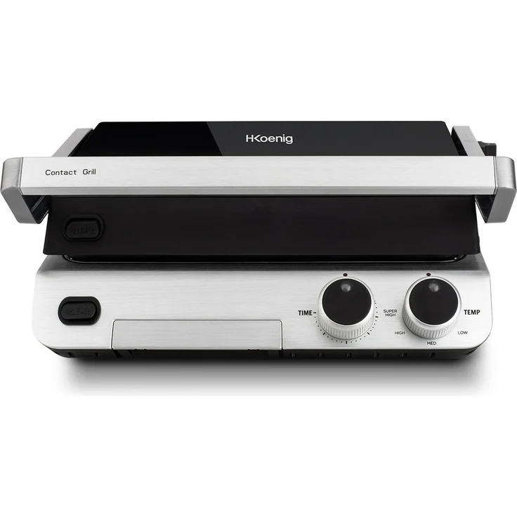H.Koenig GR20 Edelstahl Kontakt-Grill 2000W – Bild 1