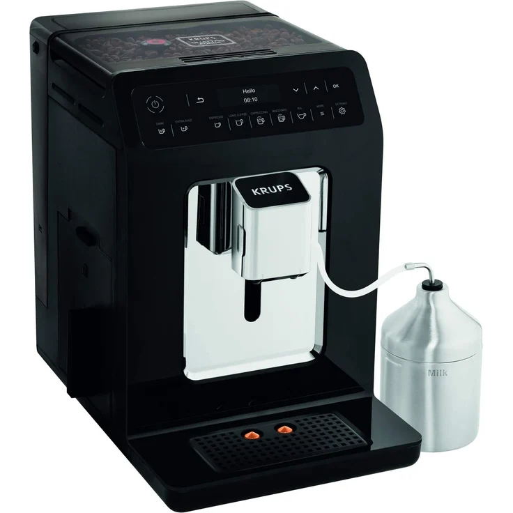 Krups EA8918 Evidence Kaffevollautomat mit integriertem Mahlwerk, OLED-Display Barista Quattro Force Technologie, 12 Kaffee-Variationen, 3 Tee-Variationen, One-Touch-Cappuccino Funktion, 2-Tassen Funktion, schwarz – Bild 10