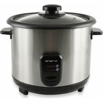 Reiskocher EMERIO R-110118, 500 Watt, 1,5 Liter Fassungsvermögen, Edelstahl, silber