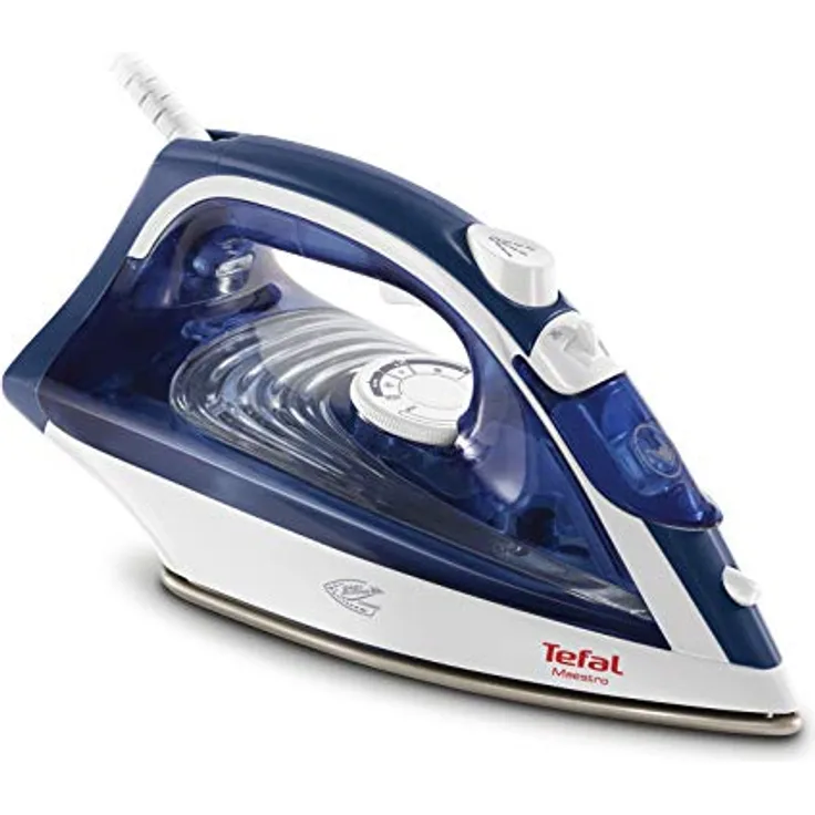 Tefal FV1845 Maestro Dampfbügeleisen (2300 Watt, 270 ml Wassertank) blau-weiß