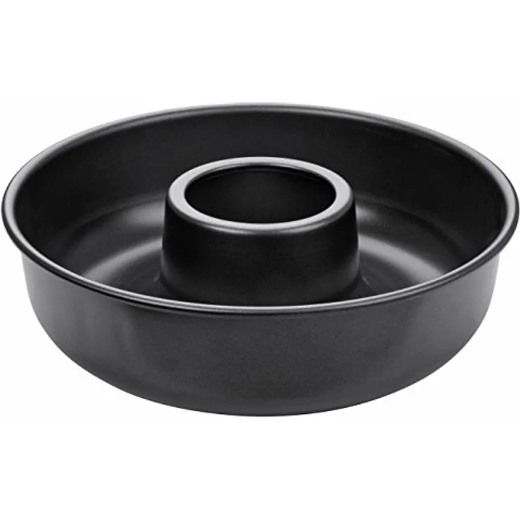 Zenker Kranzform 28 cm aus der Serie ''Pure'', runde Backform für leckere Kuchen, Frankfurter Kranz (Farbe: schwarz), Menge: 1 Stück