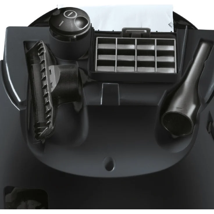 Siemens Bodenstaubsauger mit Beutel VS06A212, sehr niedriger Stromverbrauch, HighPower Motor, XL Beutelvolumen, langes Kabel, Hygienefilter, 600 Watt, schwarz – Bild 4