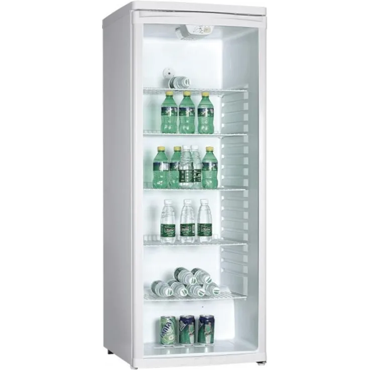 PKM GKS255 Getränkekühlschrank, freistehend, weiß, NoFrost, Breite 55 cm, Klimaklasse F