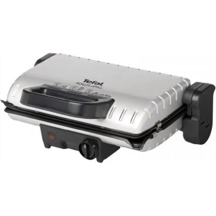 Tefal GC2050 Kontaktgrill, 1600W, 33,3 x 21,3 cm Grillfläche, Polycarbonate, silber, schwarz