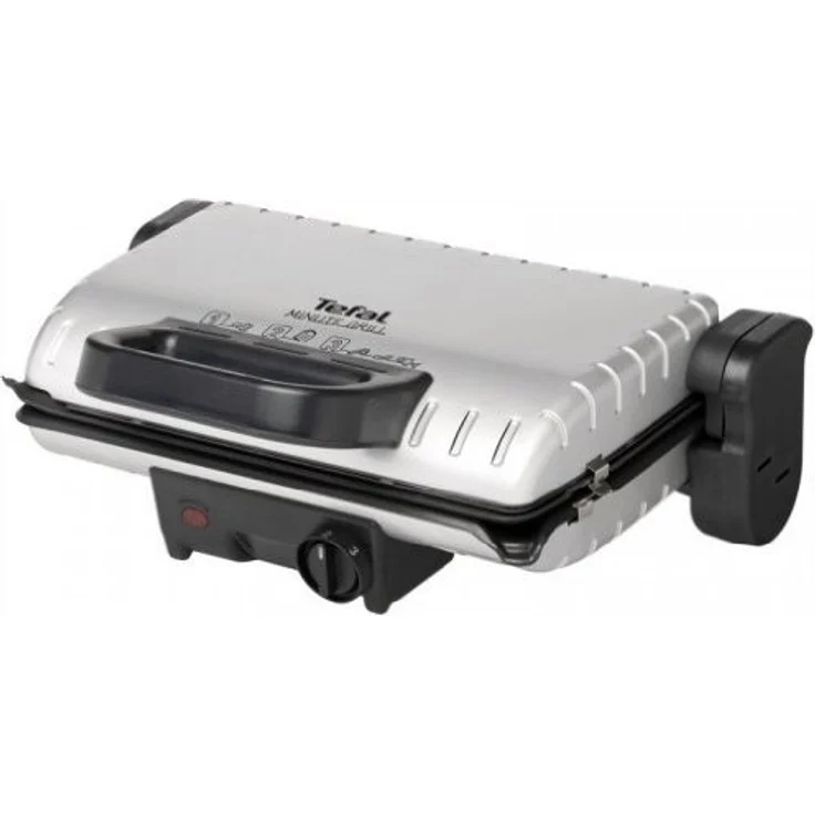 Tefal GC2050 Kontaktgrill, 1600W, 33,3 x 21,3 cm Grillfläche, Polycarbonate, silber, schwarz – Bild 1