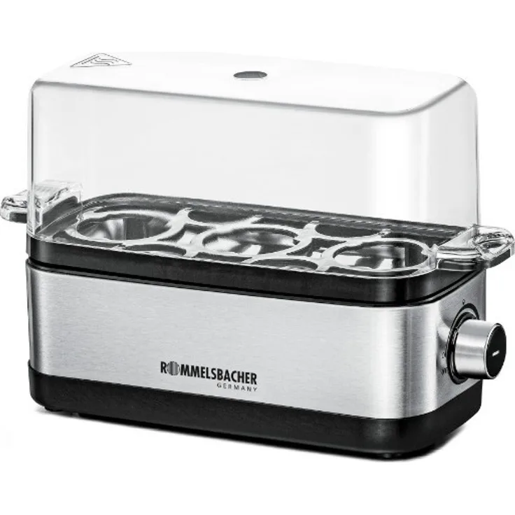 Rommelsbacher ER 300 Eierkocher bis 3 Eier, 300W, inkl. Messbecher mit Eipick