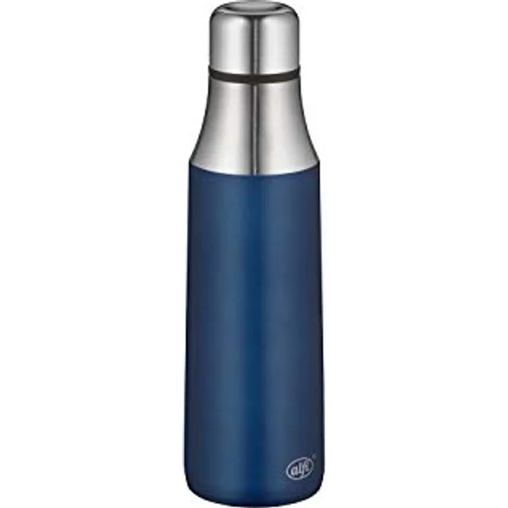 alfi City Bottle Isolier-Trinkflasche, Edelstahl, Blau, 500ml
