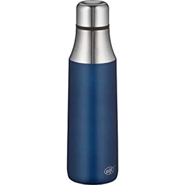 alfi City Bottle Isolier-Trinkflasche, Edelstahl, Blau, 500ml – Bild 1