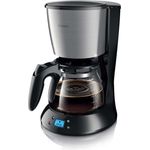 Philips HD7459-20 Daily Filter-Kaffeemaschine, Timer, schwarz-metall