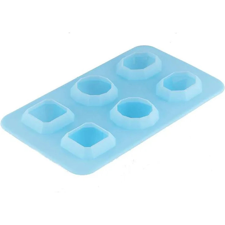 BERGNER Eiswürfelform Eiswürfelbereiter 6 Eiswürfel-Diamanten BG-4784
