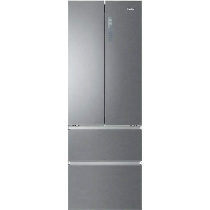 Haier HB20FPAAA French-Door-Kühlschrank, freistehend, silber, Total NoFrost, Energieklasse E
