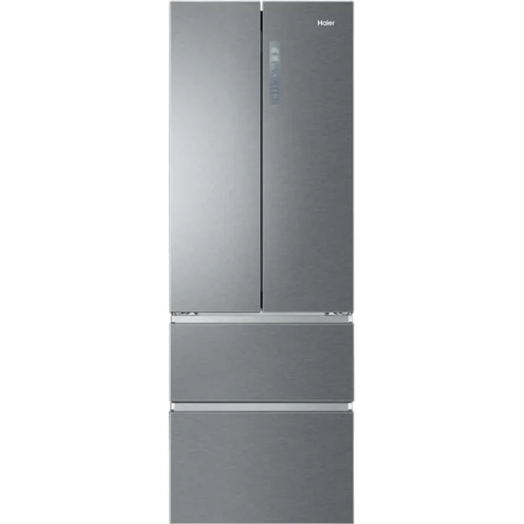 Haier HB20FPAAA French-Door-Kühlschrank, freistehend, silber, Total NoFrost, Energieklasse E – Bild 1