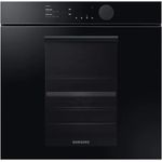 Samsung  NV75T8549RK-EG Infinite Dual Cook, Einbaubackofen, Breite 59,5 cm, Katalyse, Onyxschwarz glänzend, Volumen 75 l, Kindersicherung