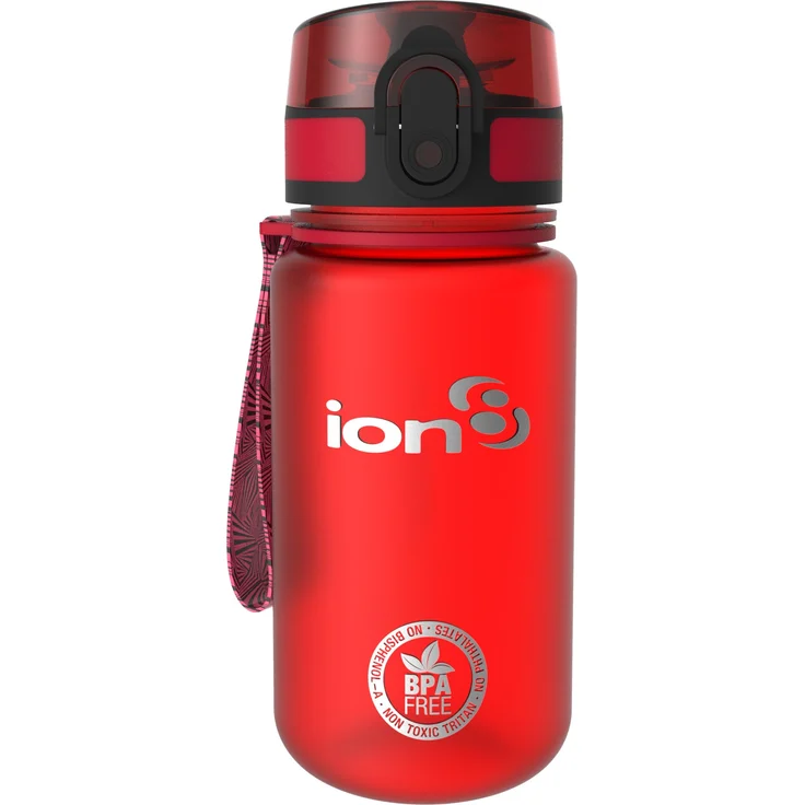 Ion8 Auslaufsichere Kinder Trinkflasche, BPA-frei, Scharlachrot – Bild 1