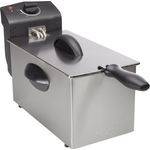 Tristar FR-6935 Fritteuse, 3 l Fassungsvermögen, 2000 W Leistung, schwarz-silber