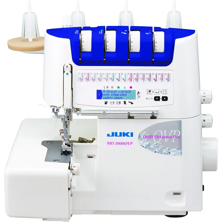 Juki MO-2000 Overlockmaschine Metall-PVC  33 x 28 x 31 cm Overlock-Nähmaschine, weiß