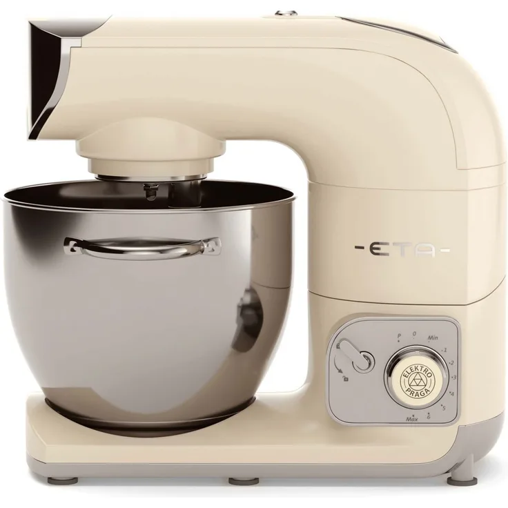 Omega ETA Storio Küchenmaschine, 1200W, 5,5L Schüssel, inkl. Patisserie-Set, creme