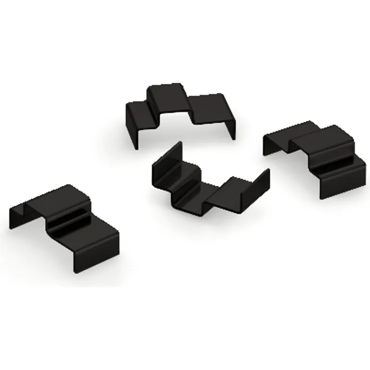 Naber 8051029 Cubo Klammer Set, Regalsystem, schwarz