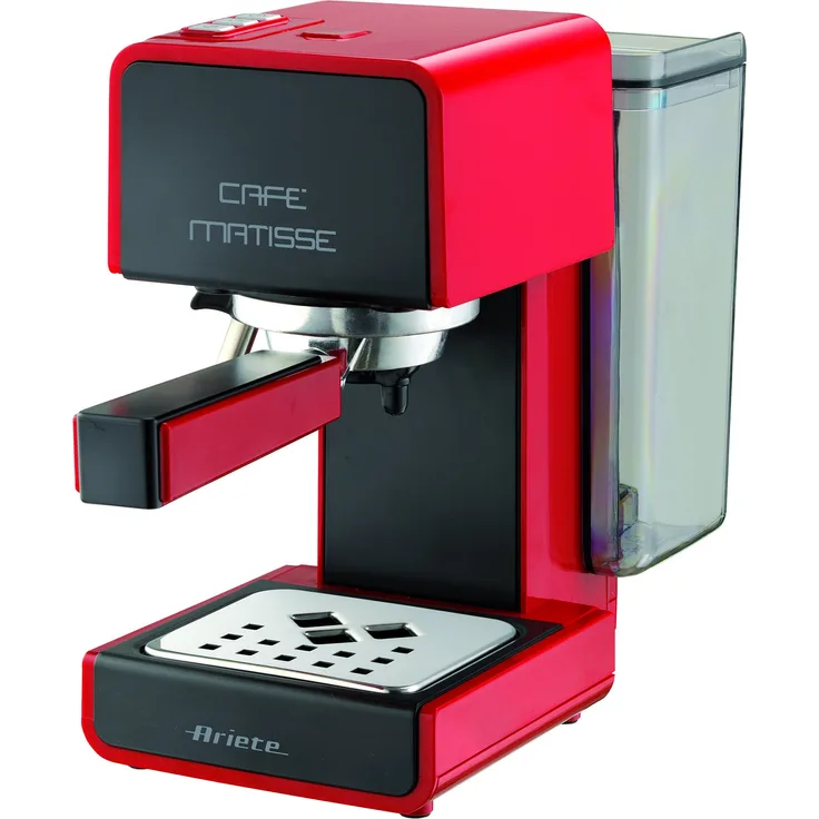 Ariete Matisse Espressomaschine, 900 W, 0,8 l, 15 bar Druck, Standby-Funktion rot