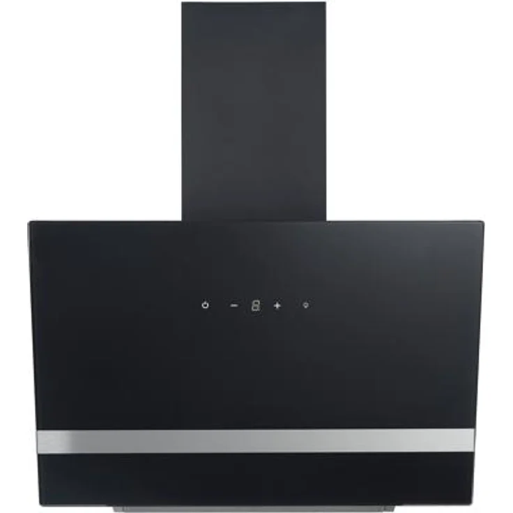 respekta Premium CH 24060 SAM, Motorhaube, Kamin abgewinkelt, Breite: 59.5 cm, Tiefe: 38.5 cm, Absaugung und Rückführung (mit zusätzlichem Rückführungsset), Schwarz – Bild 1