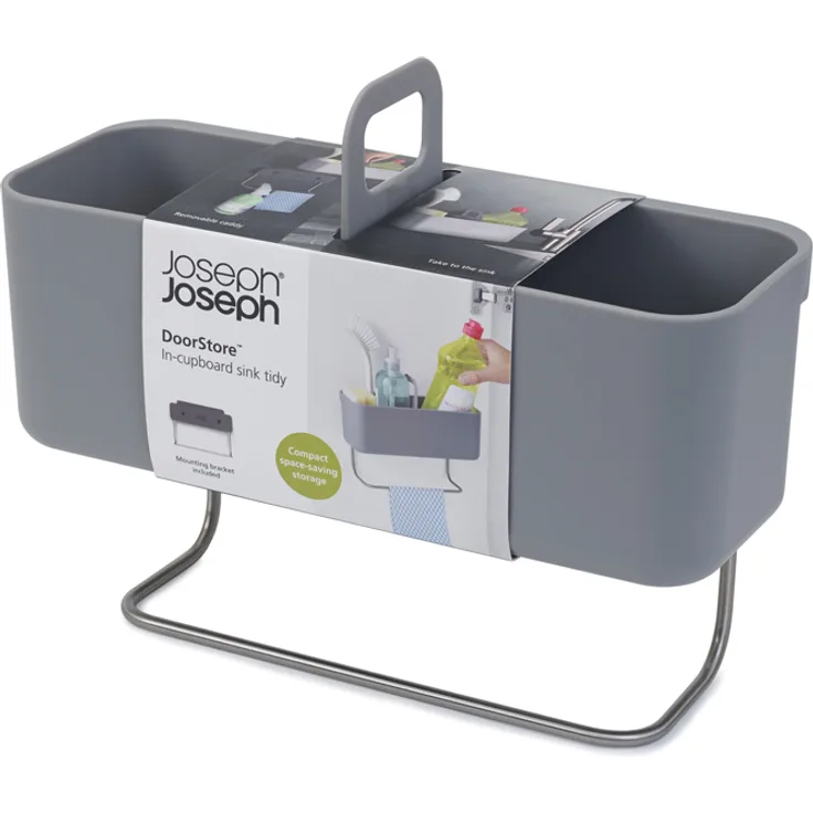 JosephJoseph DoorStore Spül-Caddy für den Schrank Grau