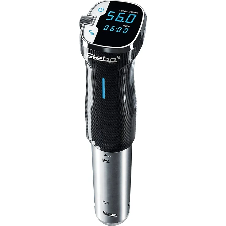 Steba SV 50 Sous-Vide-Stick, 800 Watt, Edelstahl, LCD-Display, schwarz