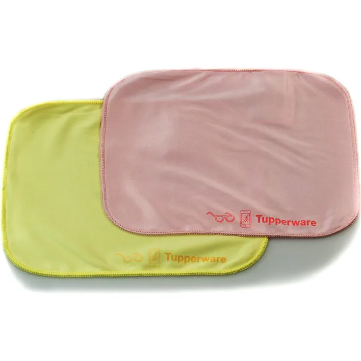 TUPPERWARE FaserPro Durchblick gelb + rosa - Hergestellt aus recyceltem Material