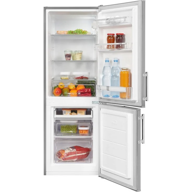 Exquisit KGC233-60-HE-040D Kühl-Gefrierkombination, freistehend, silber, Höhe 142.2 cm, Breite 50 cm – Bild 3