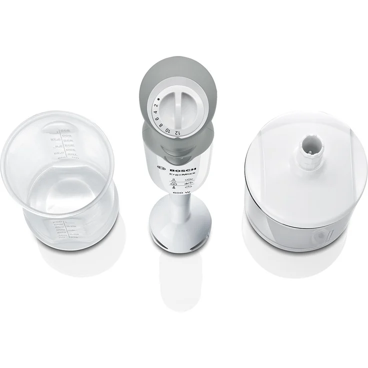 Bosch MSM66020 ergonomischer Stabmixer mit Zubehör, Kunststoff-Mixfuß mit QuattroBlade, 600 Watt  – Bild 2