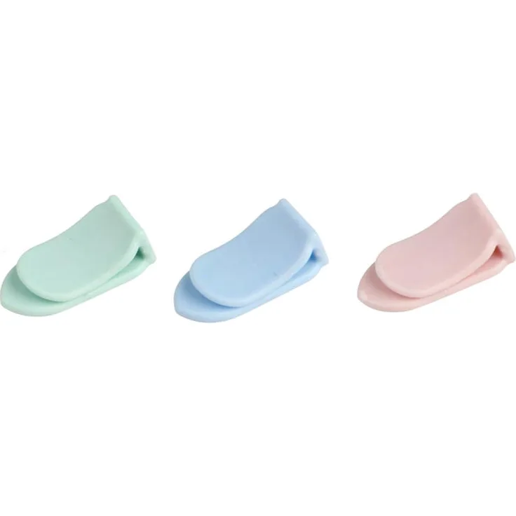 Dr. Oetker Kitchen Tools Classic Mini-Tütenclip, 20 Stück, Tüten Clip, Beutelclips, Verschlussklammern, Kunststoff, Mehrfarbig, 2 cm, 1027