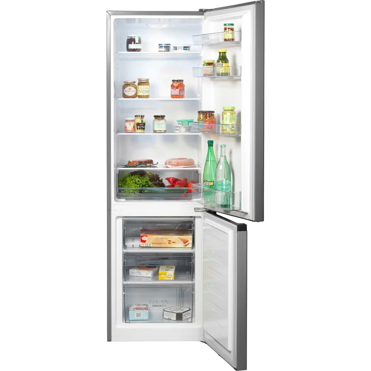 Gorenje RK 4182 PS4 Kühl-Gefrierkombination, freistehend, silber, Abtauautomatik im Kühlteil, LED, Breite 55 cm – Bild 4