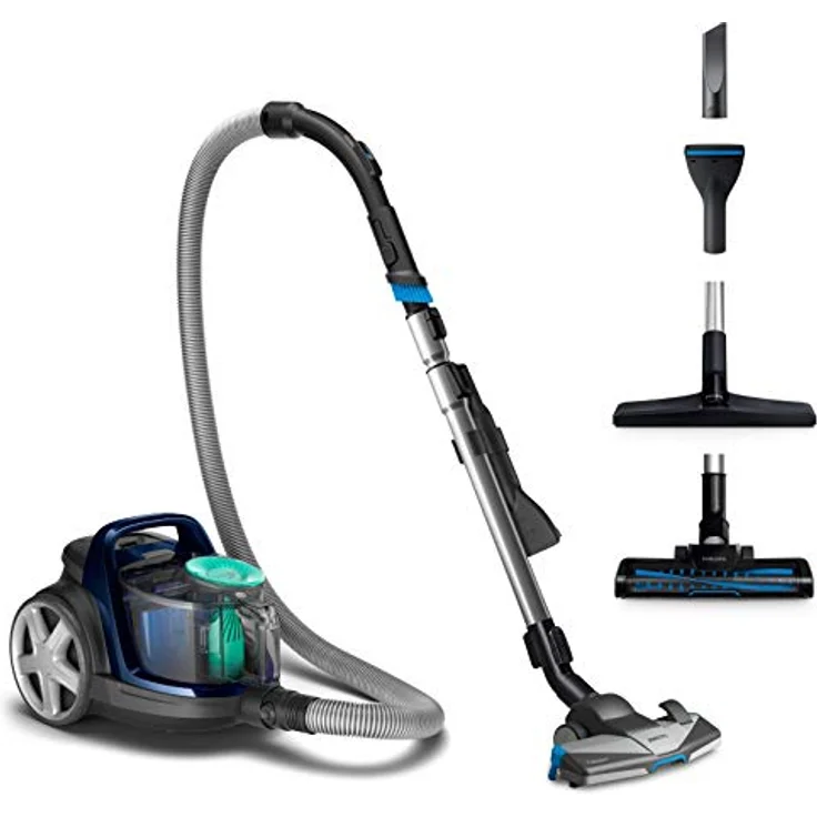 Philips FC9555-09 PowerPro Active beutelloser Staubsauger (650 W, 1,5 L Staubvolumen, inkl. Mini-Turbo-Saugbürste, Hartbodendüse) – Bild 1