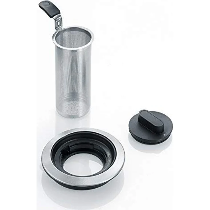SEVERIN Digital Glas-Tee--Wasserkocher, Mit Temperaturregler, Für 1,7 L Wasser-1,5 L Tee, ca. 2.200 W, WK 3477, Edelstahl-Schwarz – Bild 4