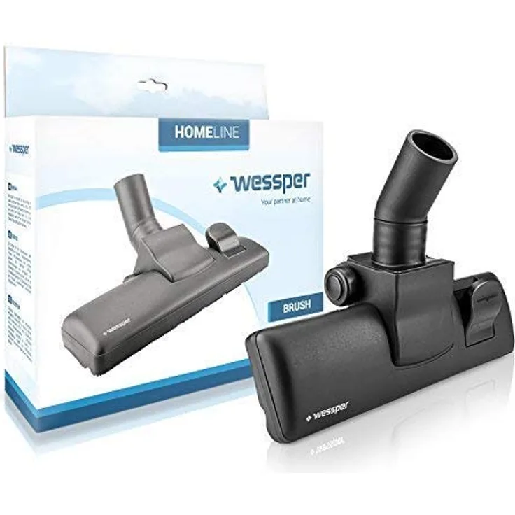 Wessper Bodendüse 32mm-Anschluss für Staubsauger Dirt Devil, Moulinex, Philips, Rowenta, AEG, Electrolux, Vax, Dirt Devil, Hoover, Samsung, LG, Bosch (ø32mm, mit Rädern)
