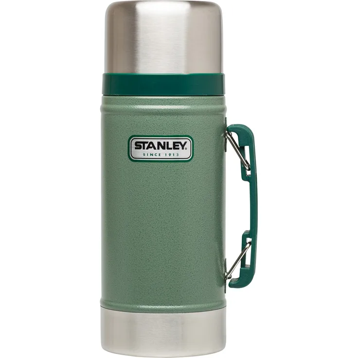 Stanley Legendary Classic Vakuum-Speisebehälter 0.7 L, Hammertone Green, 18-8 Edelstahl, mit Becher, Auslaufsicher, Food Container Thermobehälter Lunchbox