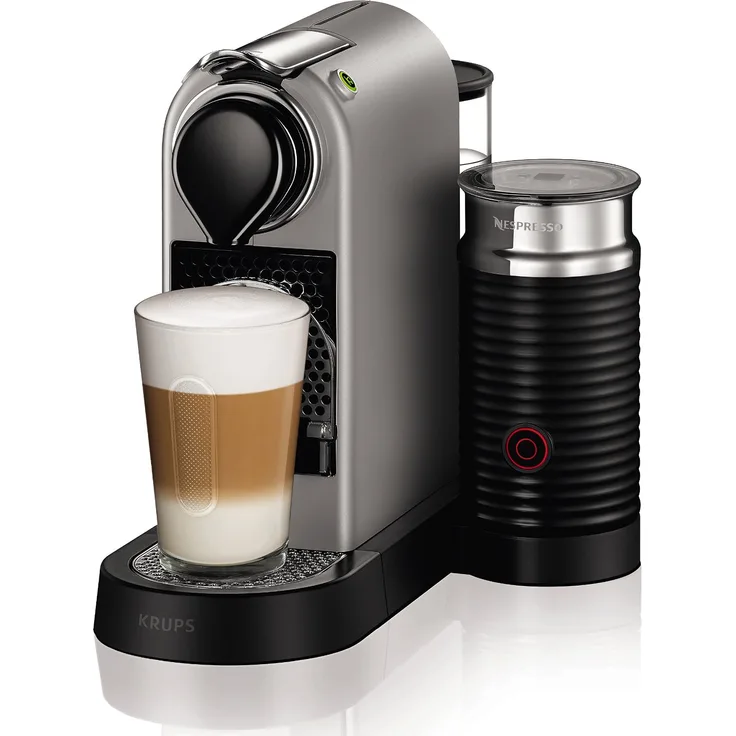 Krups XN760B Nespresso Citiz&Milk Kapselmaschine mit Milchaufschäumer 